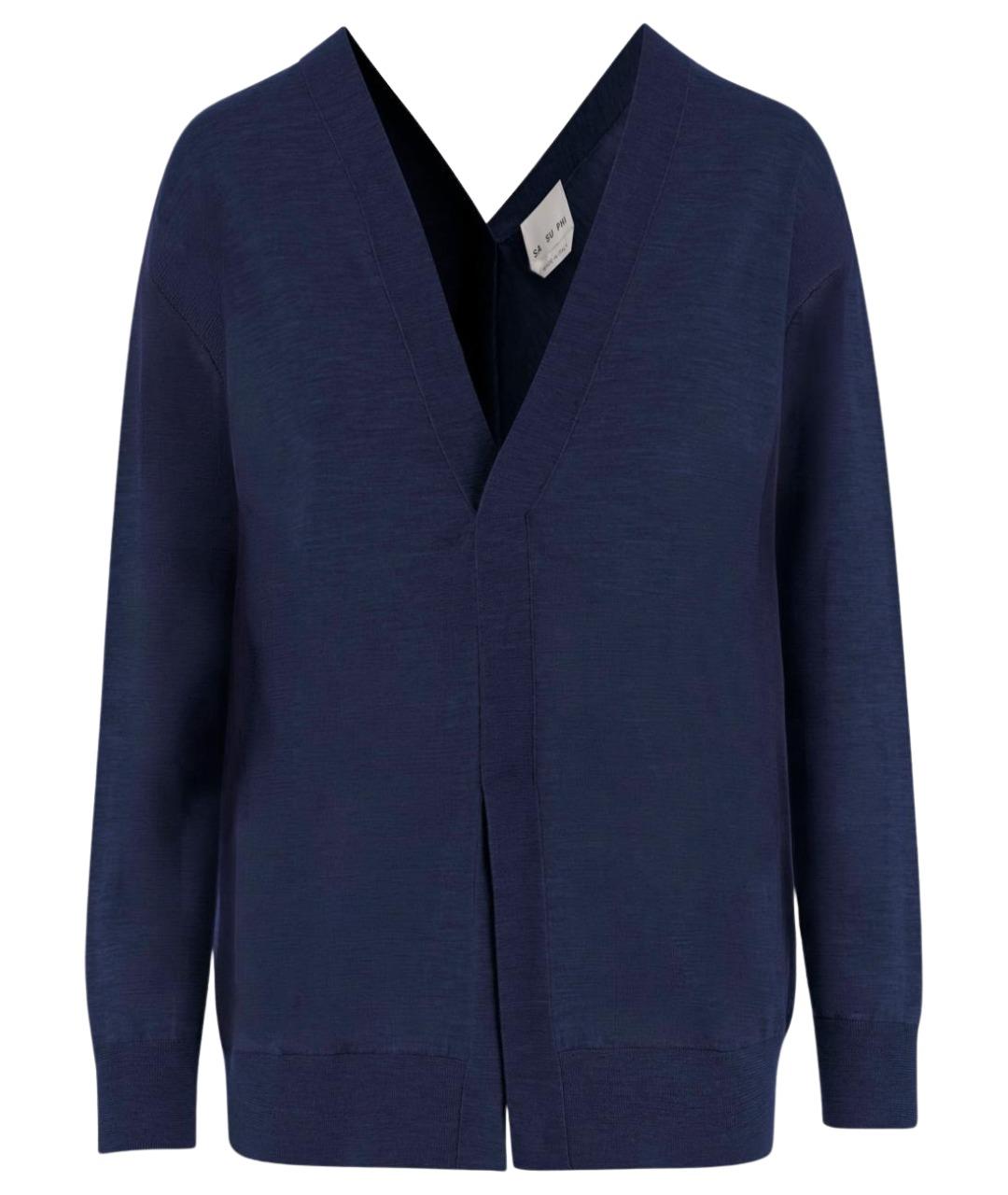 Sa Su Phi Синий кашемировый джемпер / свитер, фото 1