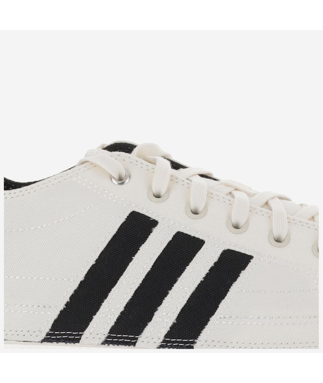 Y-3 Белые текстильные низкие кроссовки / кеды, фото 5