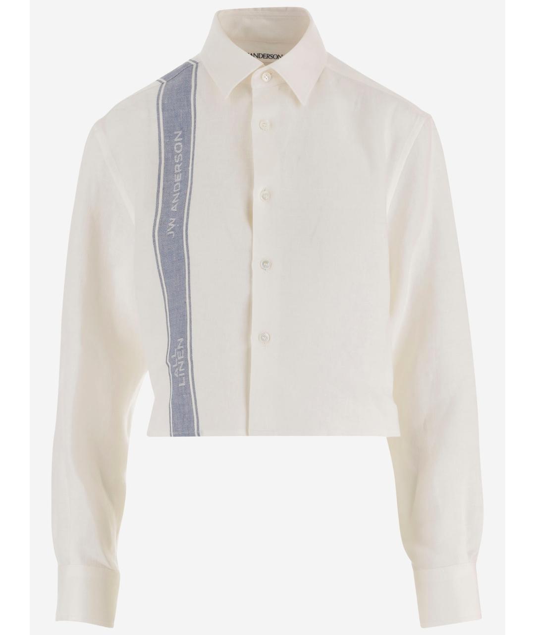 J.W.ANDERSON Белая льняная рубашка, фото 4
