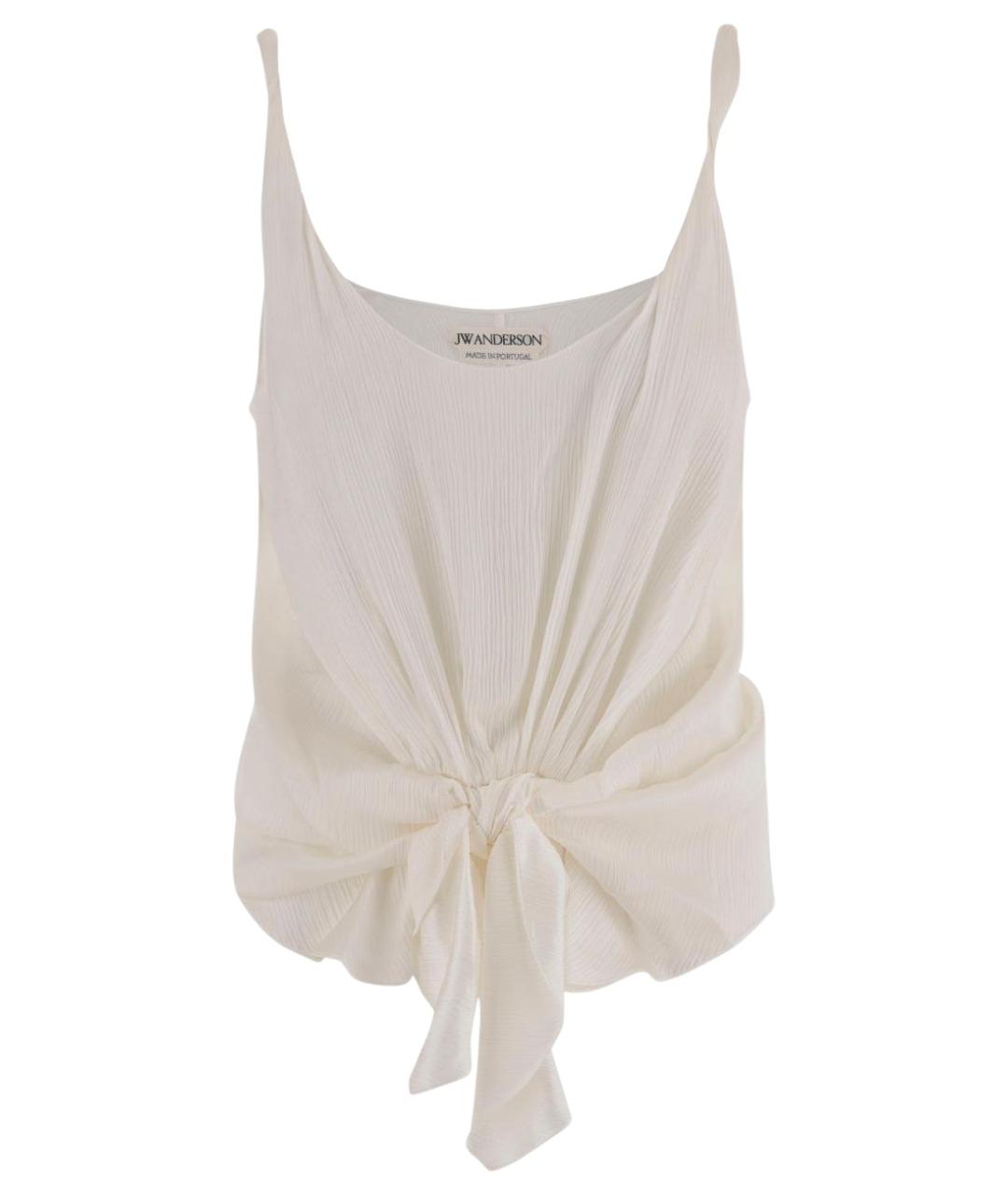 J.W.ANDERSON Белая шелковая майка, фото 1