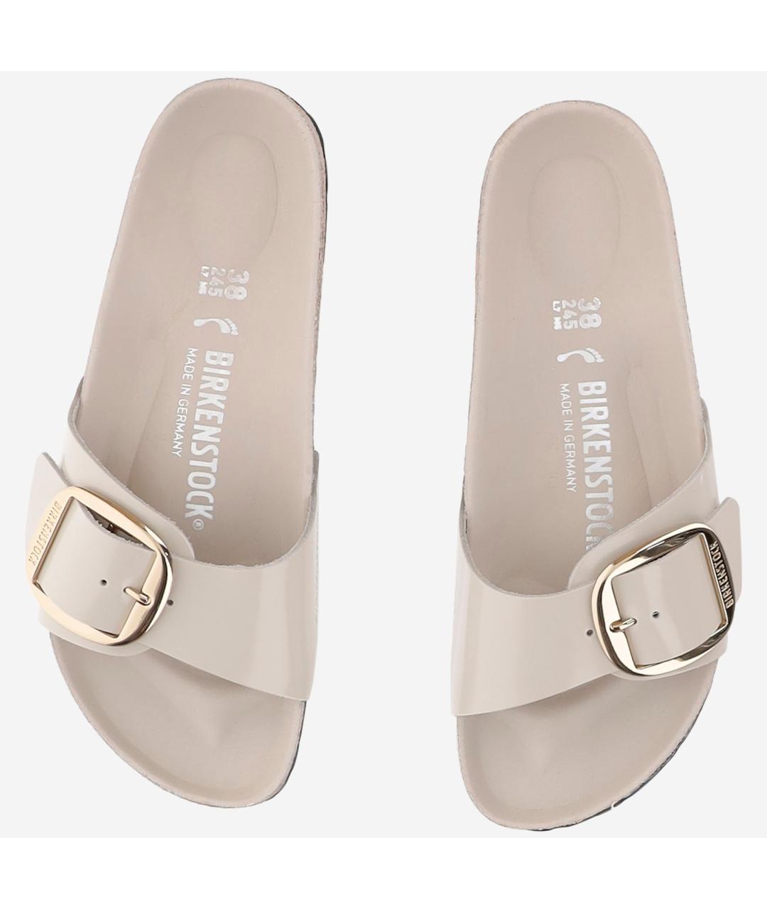 BIRKENSTOCK Серые кожаные сандалии, фото 2