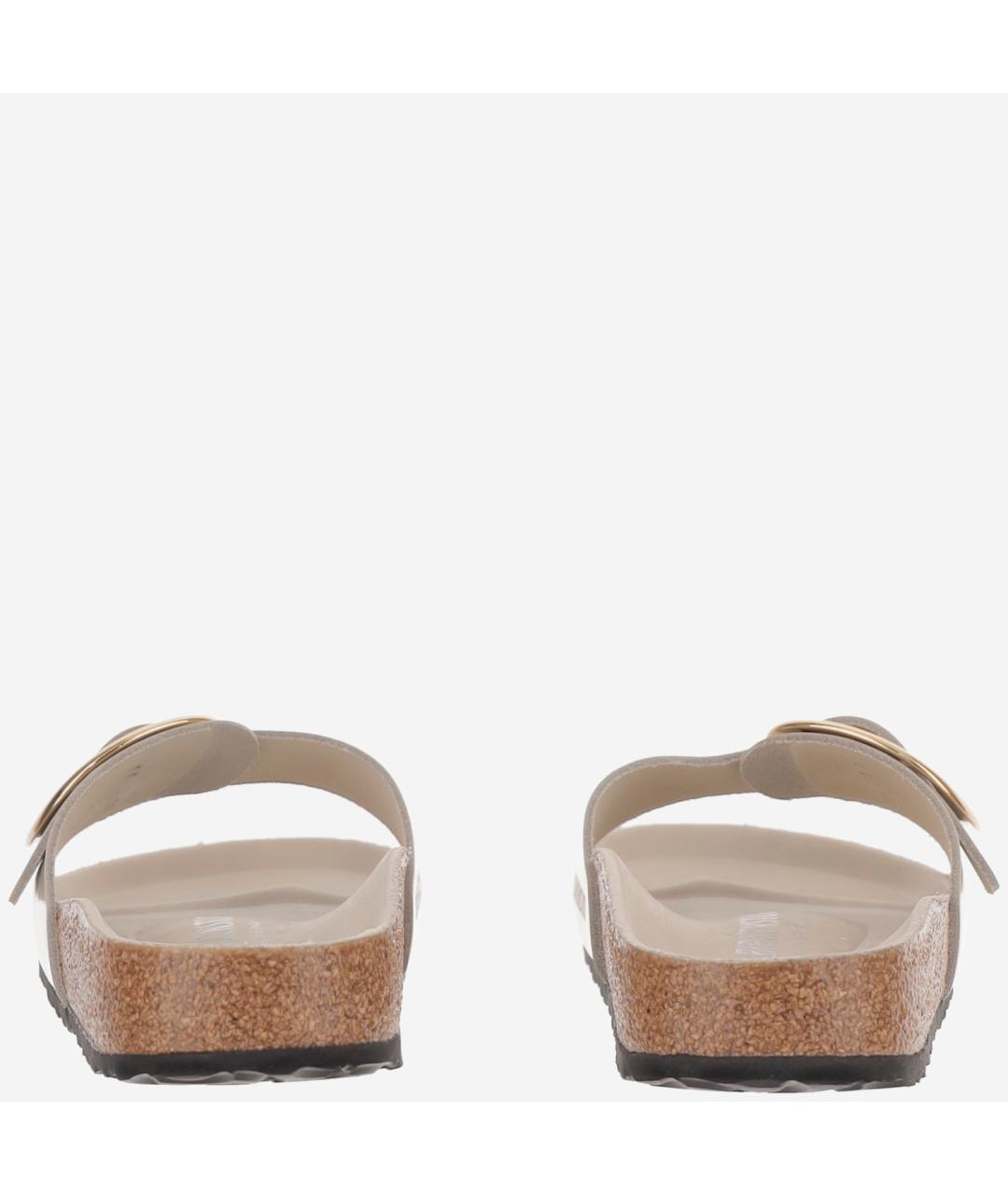 BIRKENSTOCK Серые кожаные сандалии, фото 4