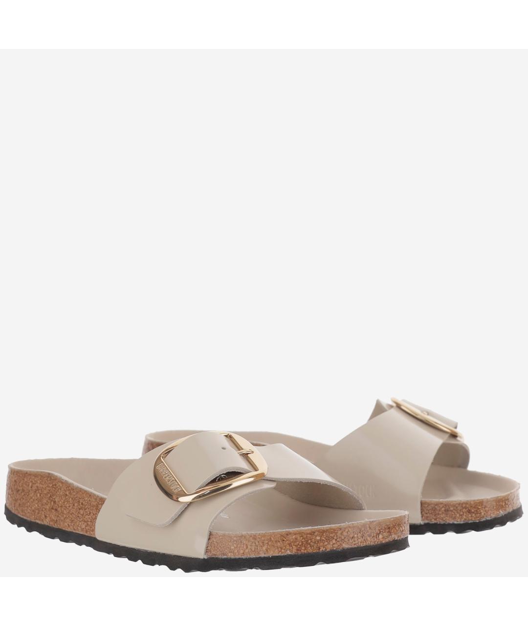 BIRKENSTOCK Серые кожаные сандалии, фото 3