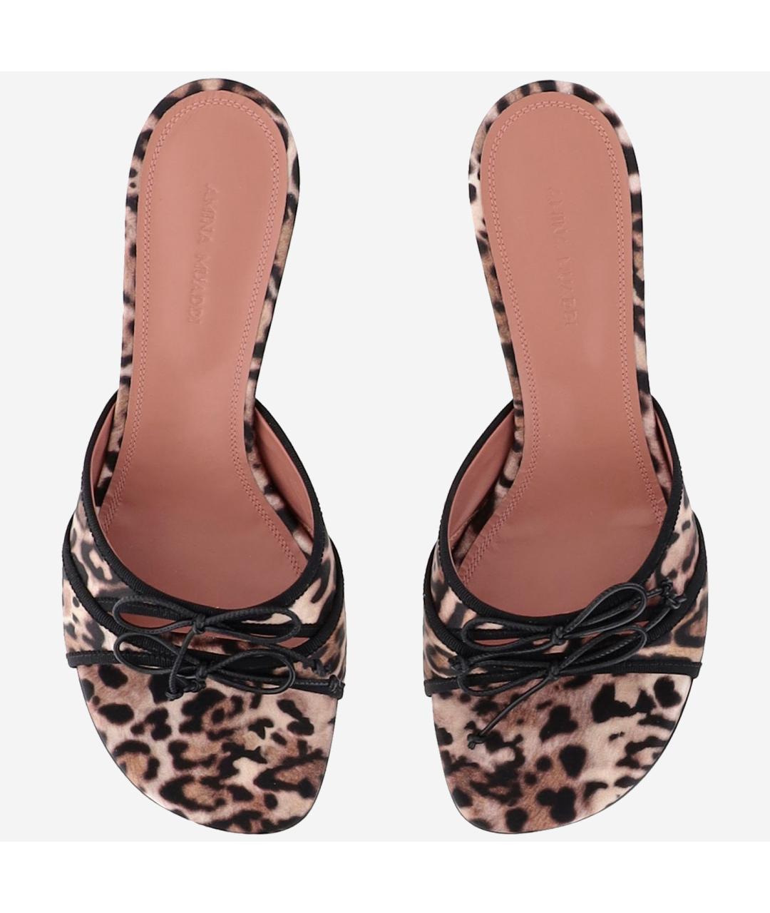 Amina Muaddi Мульти текстильные мюли, фото 2