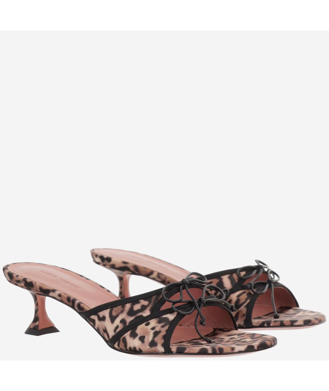 Amina Muaddi Мульти текстильные мюли, фото 3