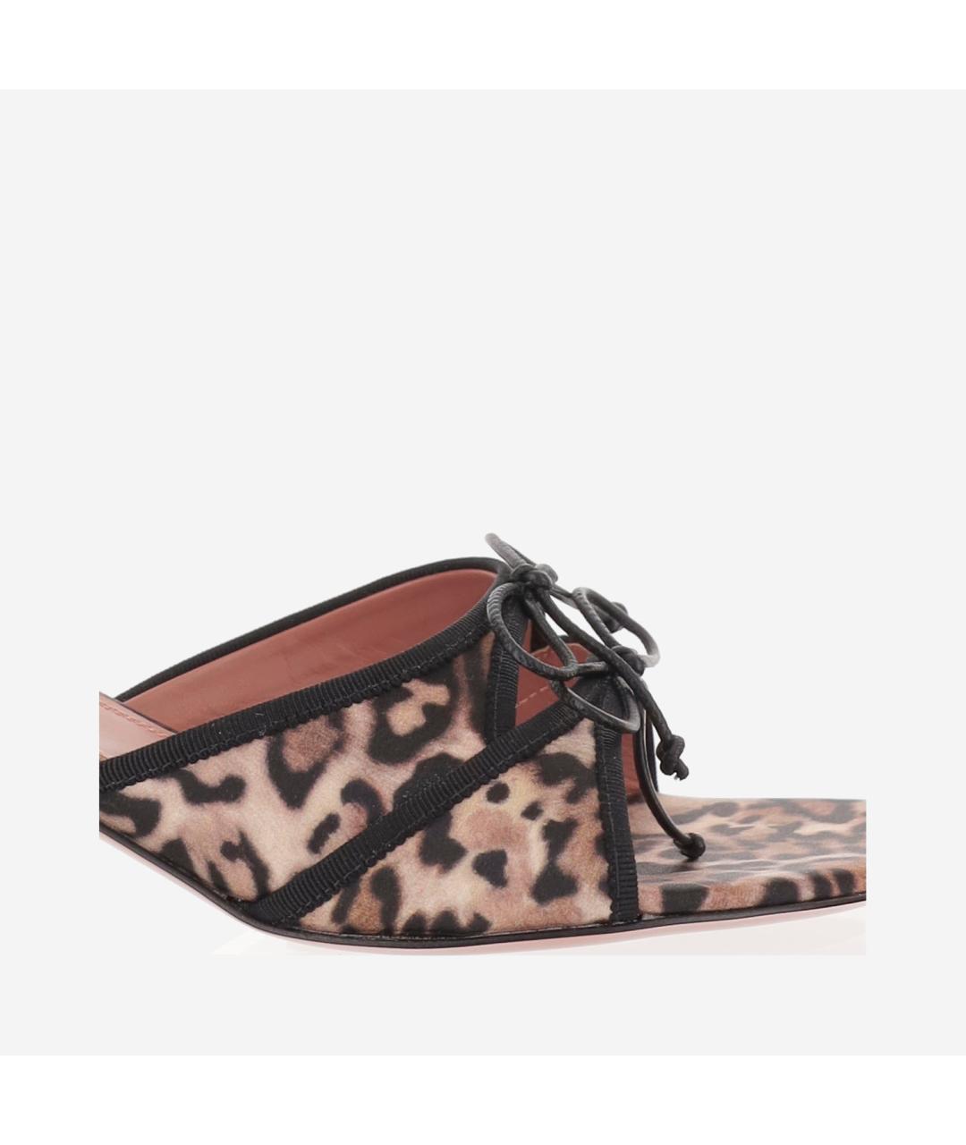 Amina Muaddi Мульти текстильные мюли, фото 5