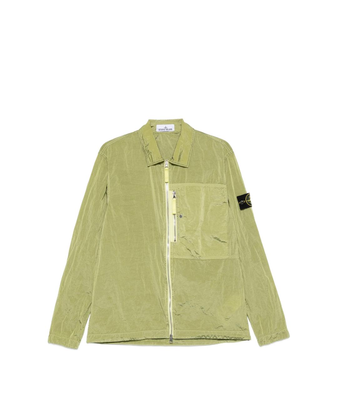STONE ISLAND Зеленая полиамидовая куртка, фото 1
