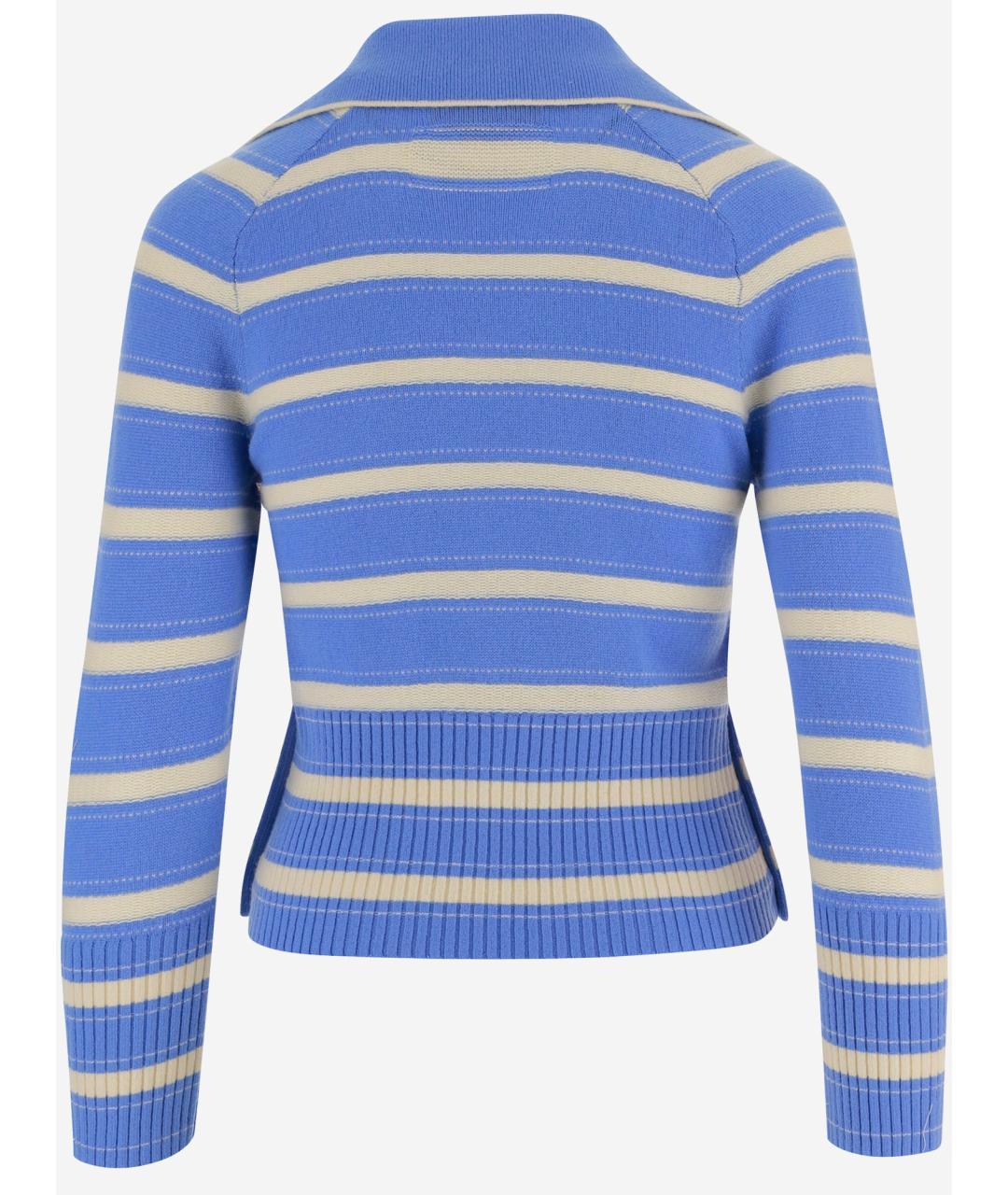 GUEST IN RESIDENCE Синий кашемировый джемпер / свитер, фото 2