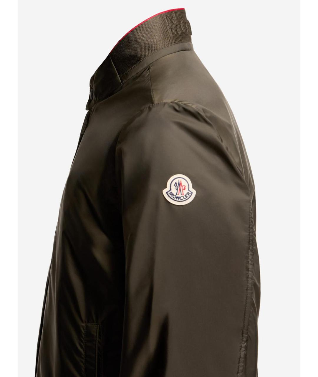 MONCLER Зеленая полиамидовая куртка, фото 3