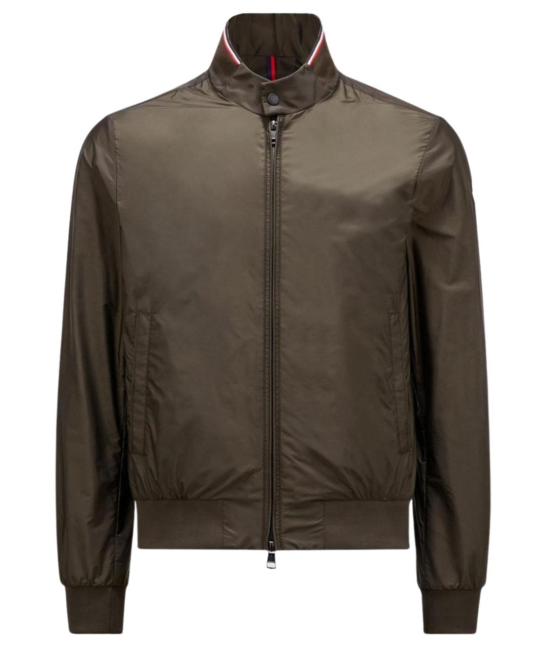 MONCLER Зеленая полиамидовая куртка, фото 1