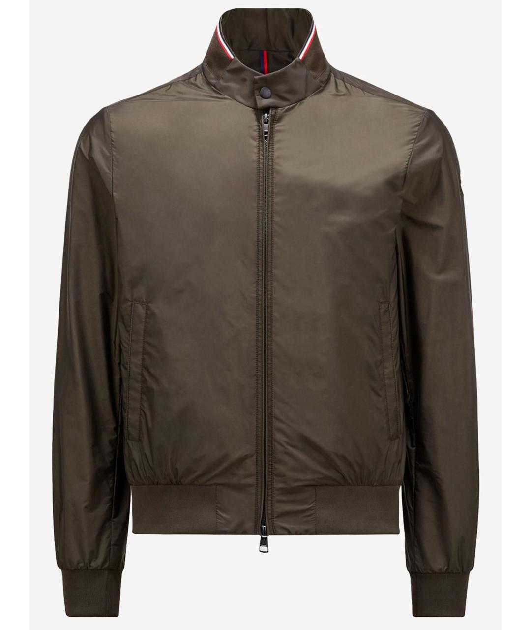 MONCLER Зеленая полиамидовая куртка, фото 5