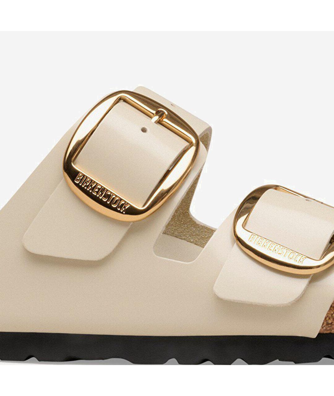 BIRKENSTOCK Бежевые замшевые сандалии, фото 5