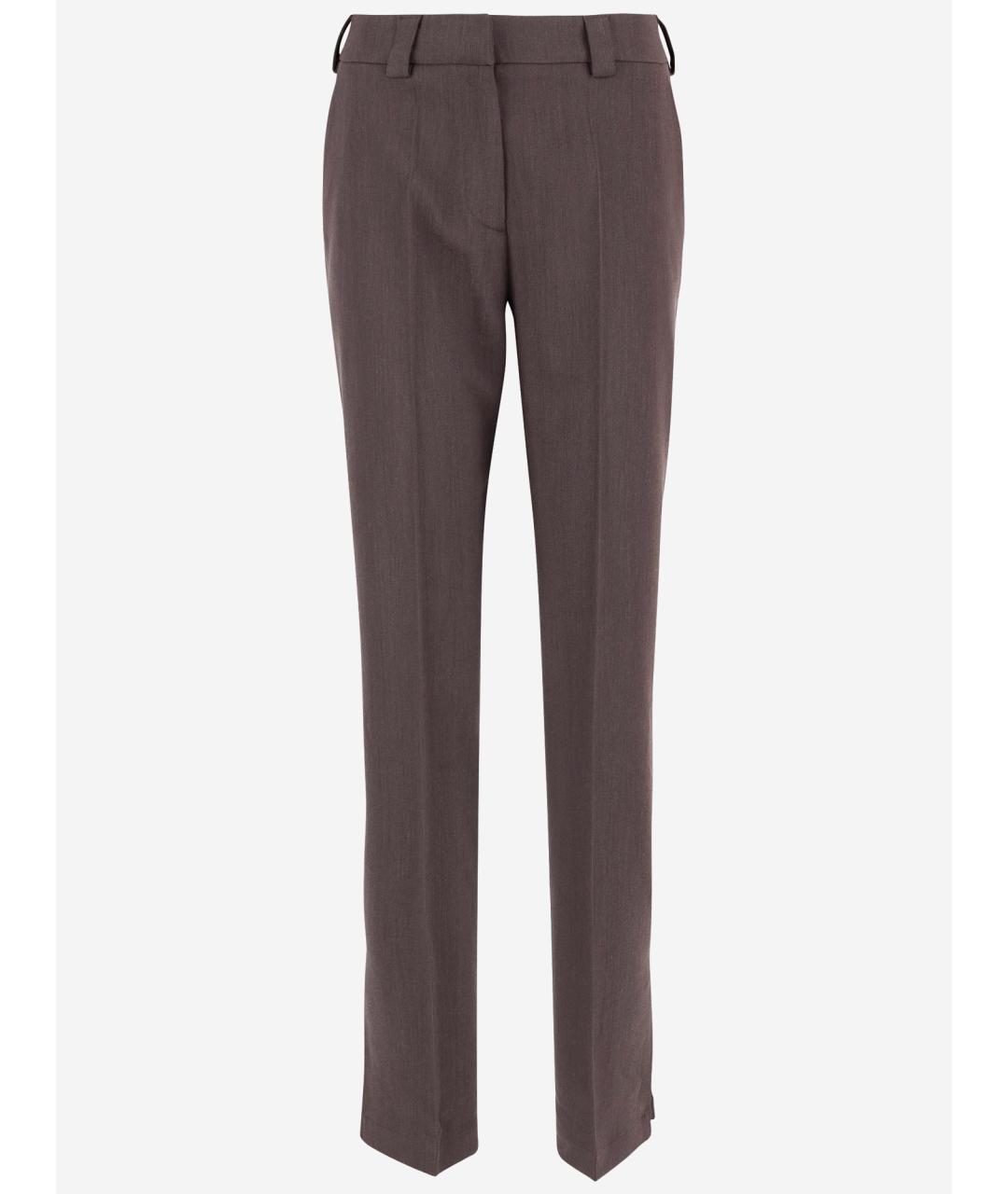 DARKPARK Коричневые прямые брюки, фото 4