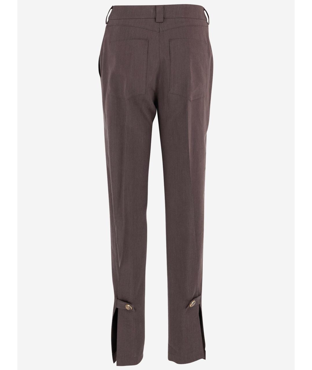 DARKPARK Коричневые прямые брюки, фото 2