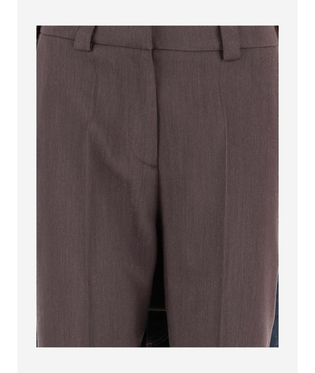 DARKPARK Коричневые прямые брюки, фото 3