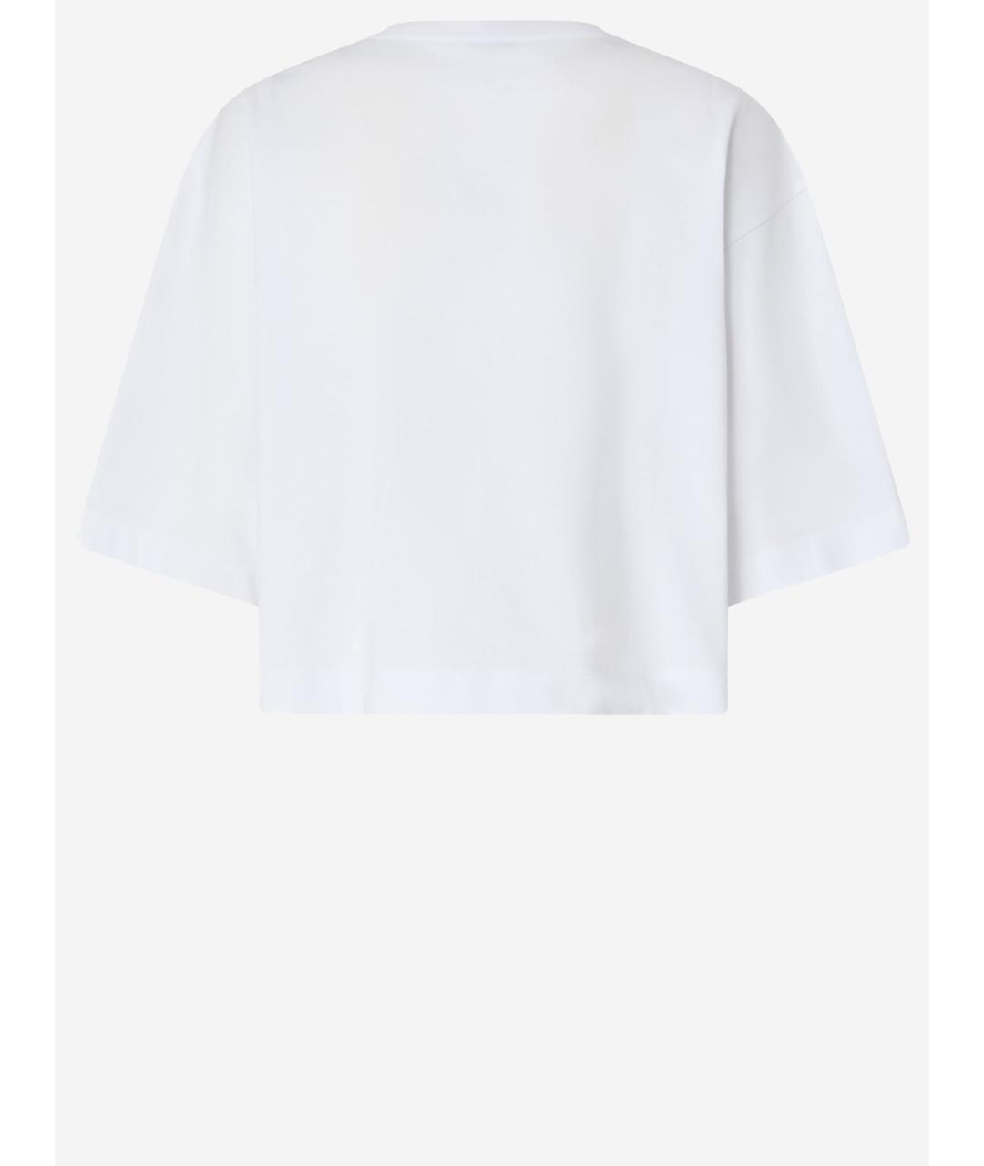 PINKO Белая хлопковая футболка, фото 2