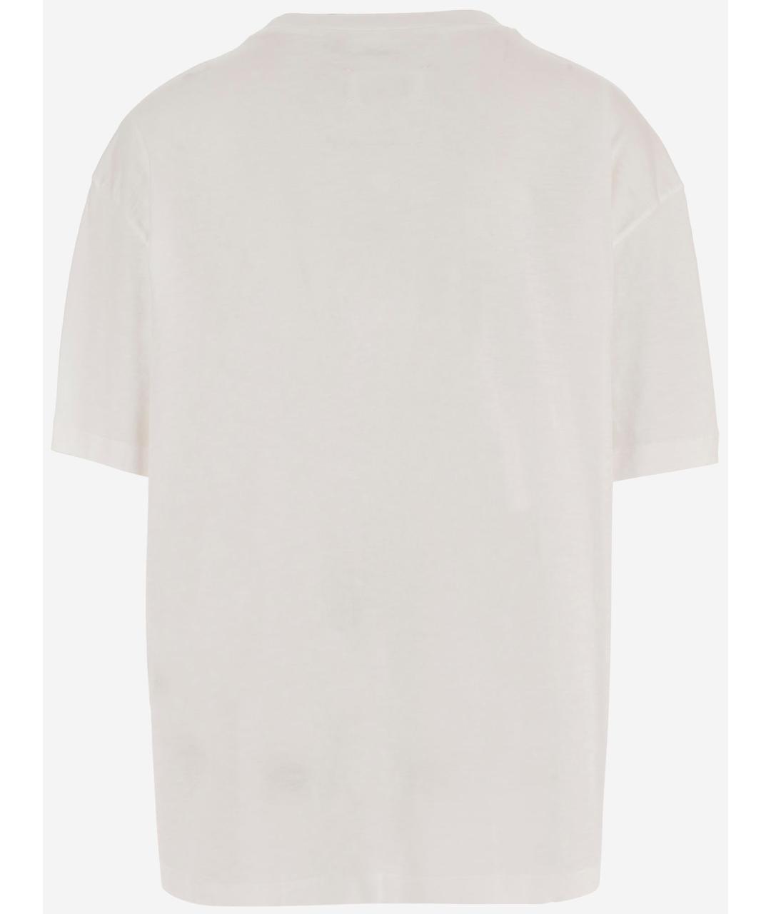 MAISON MARGIELA Белая хлопковая футболка, фото 2