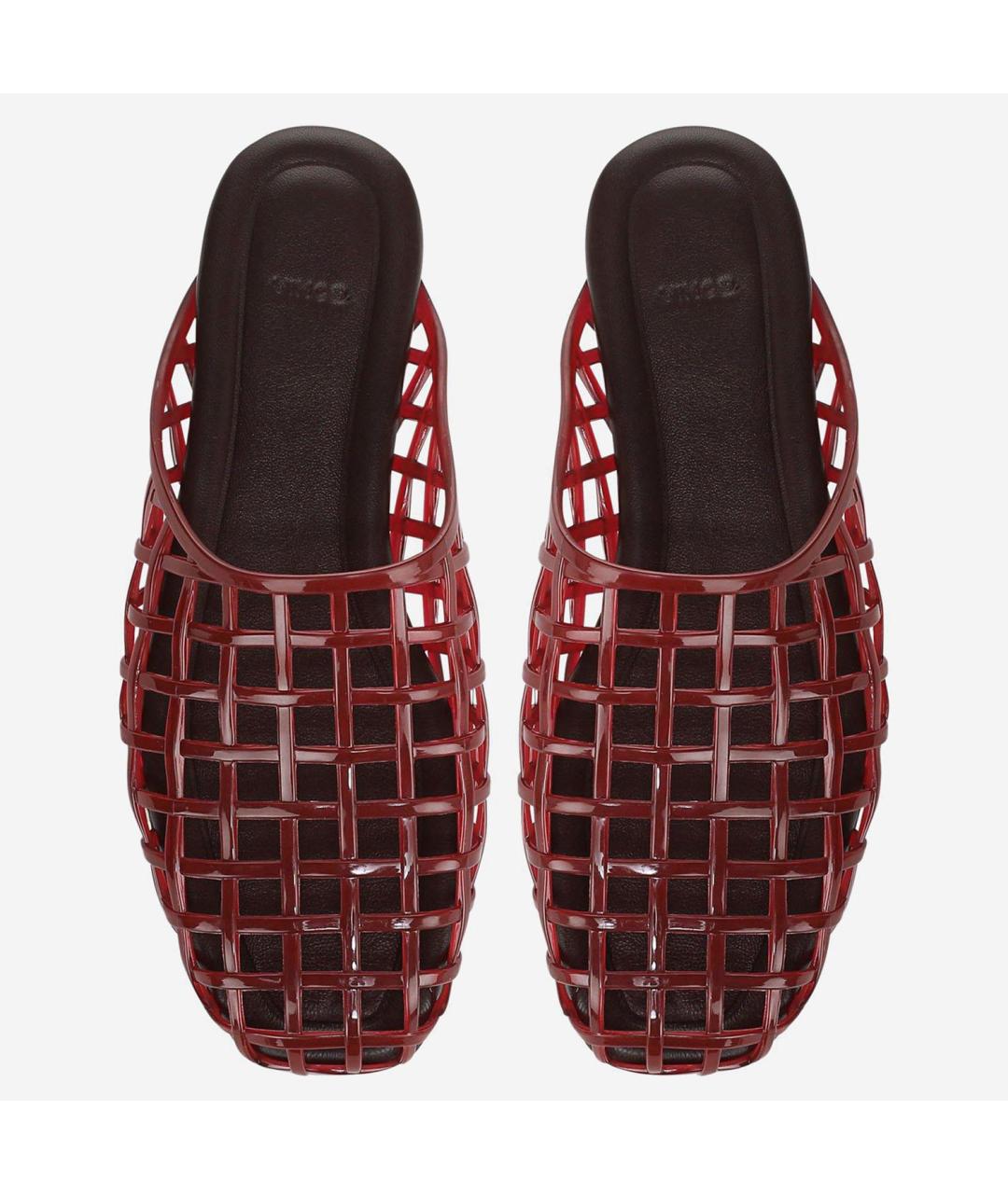 VINCE Красные мюли из искусственной кожи, фото 4