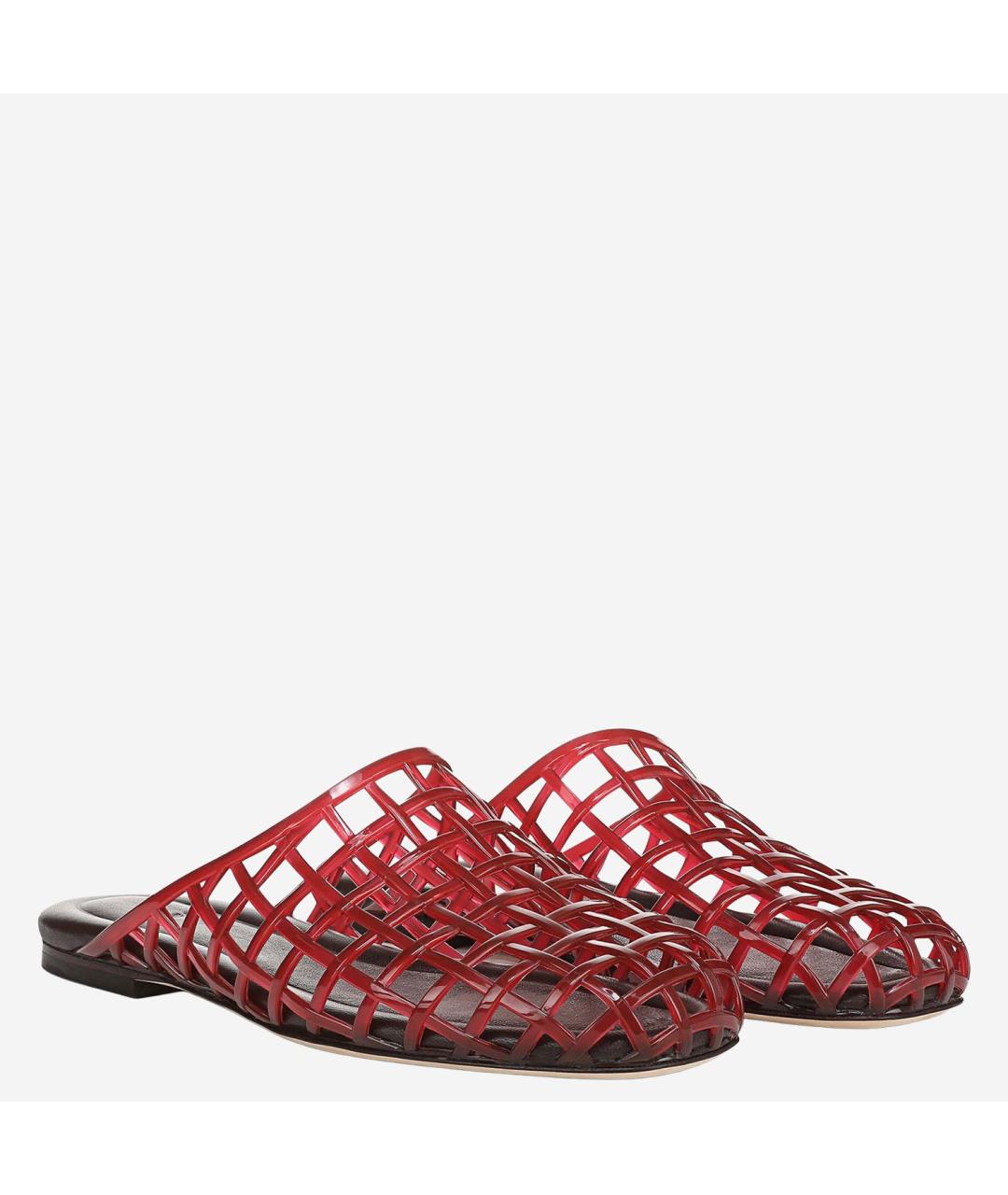 VINCE Красные мюли из искусственной кожи, фото 2