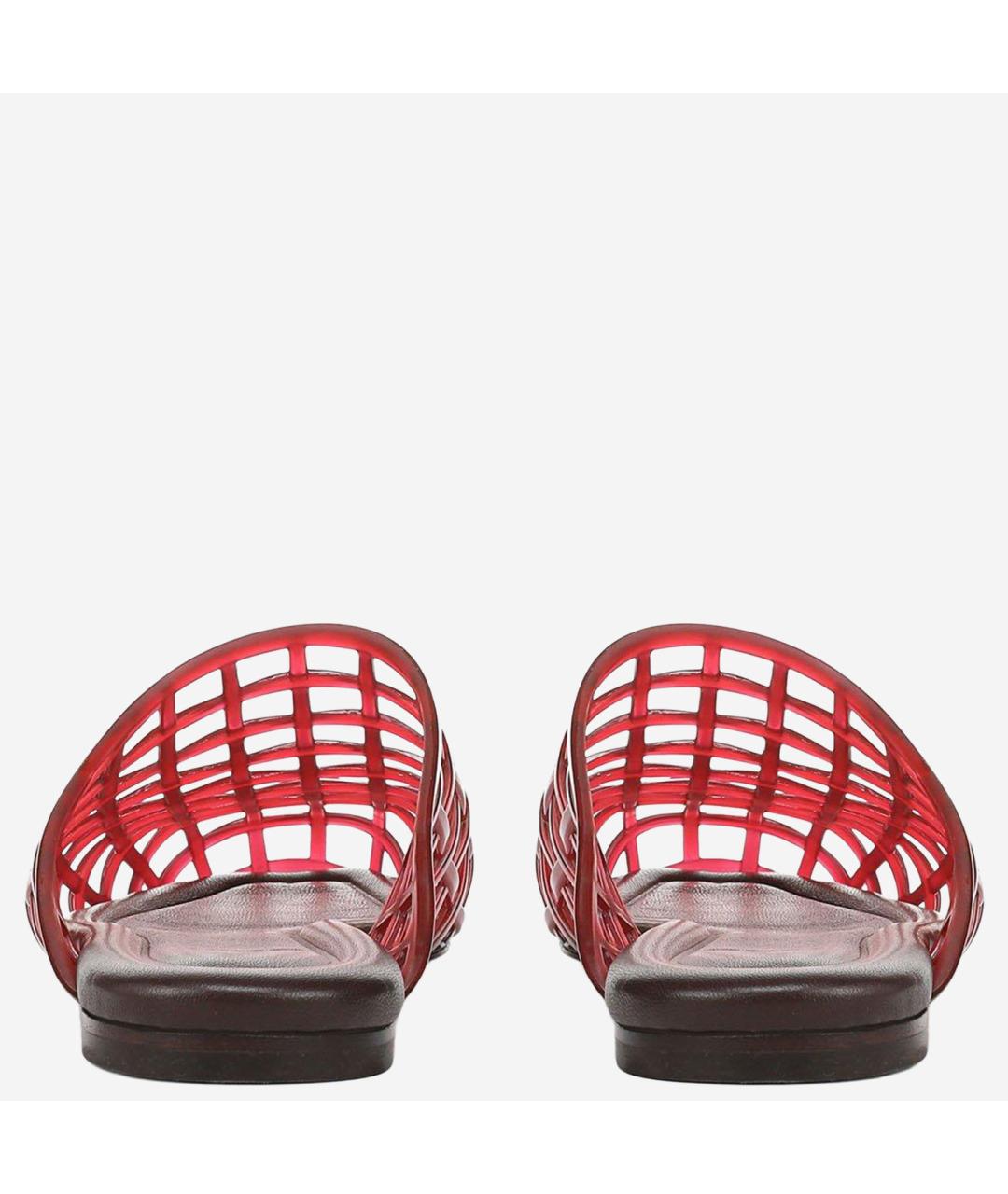 VINCE Красные мюли из искусственной кожи, фото 3