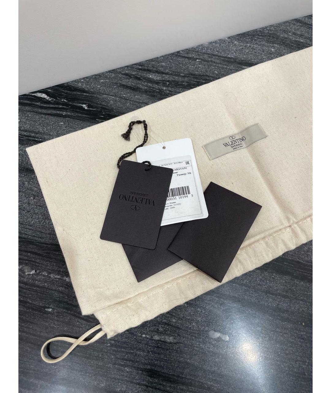 VALENTINO Черная кожаная поясная сумка, фото 7