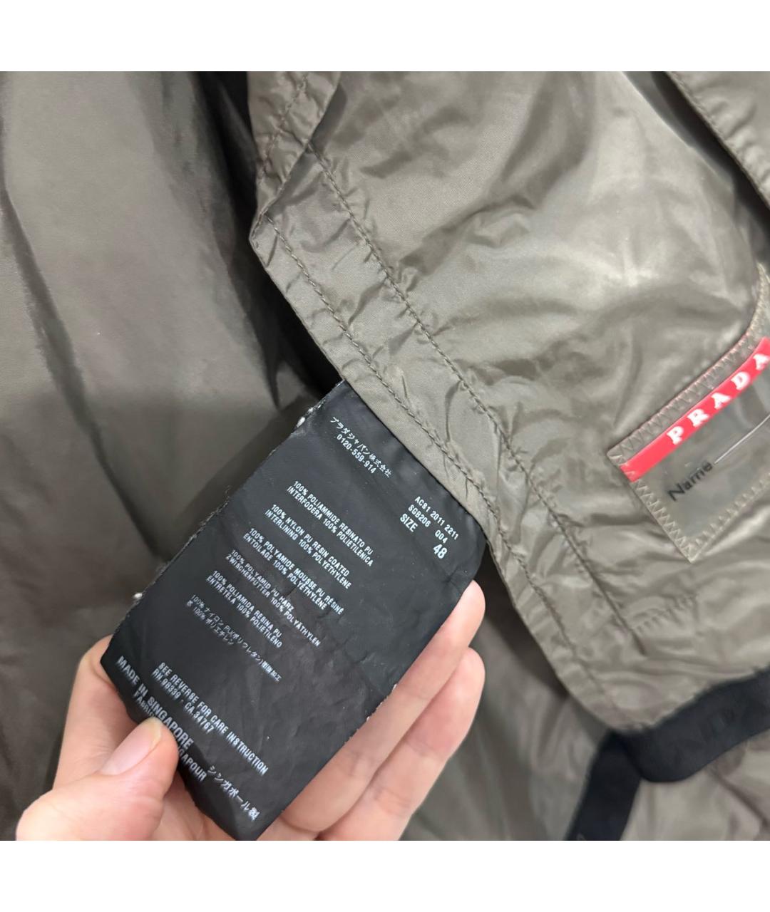 PRADA Хаки куртка, фото 4