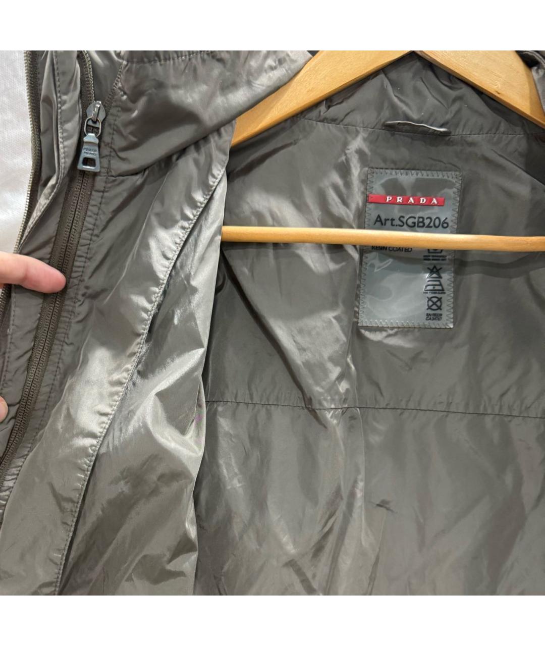PRADA Хаки куртка, фото 5