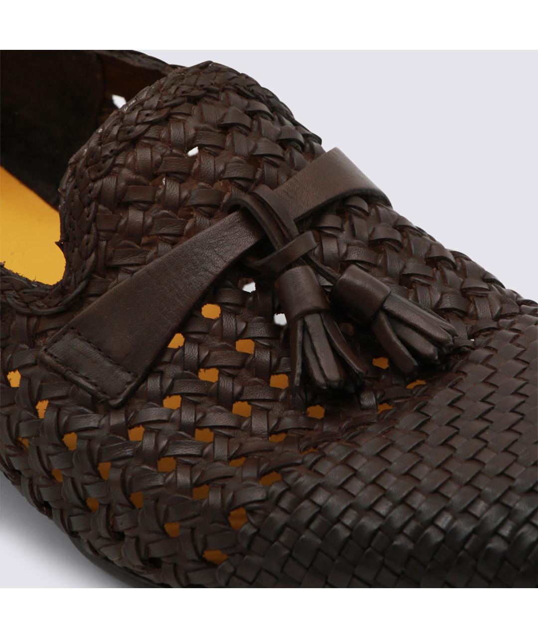 DOUCAL'S Коричневые кожаные лоферы, фото 4