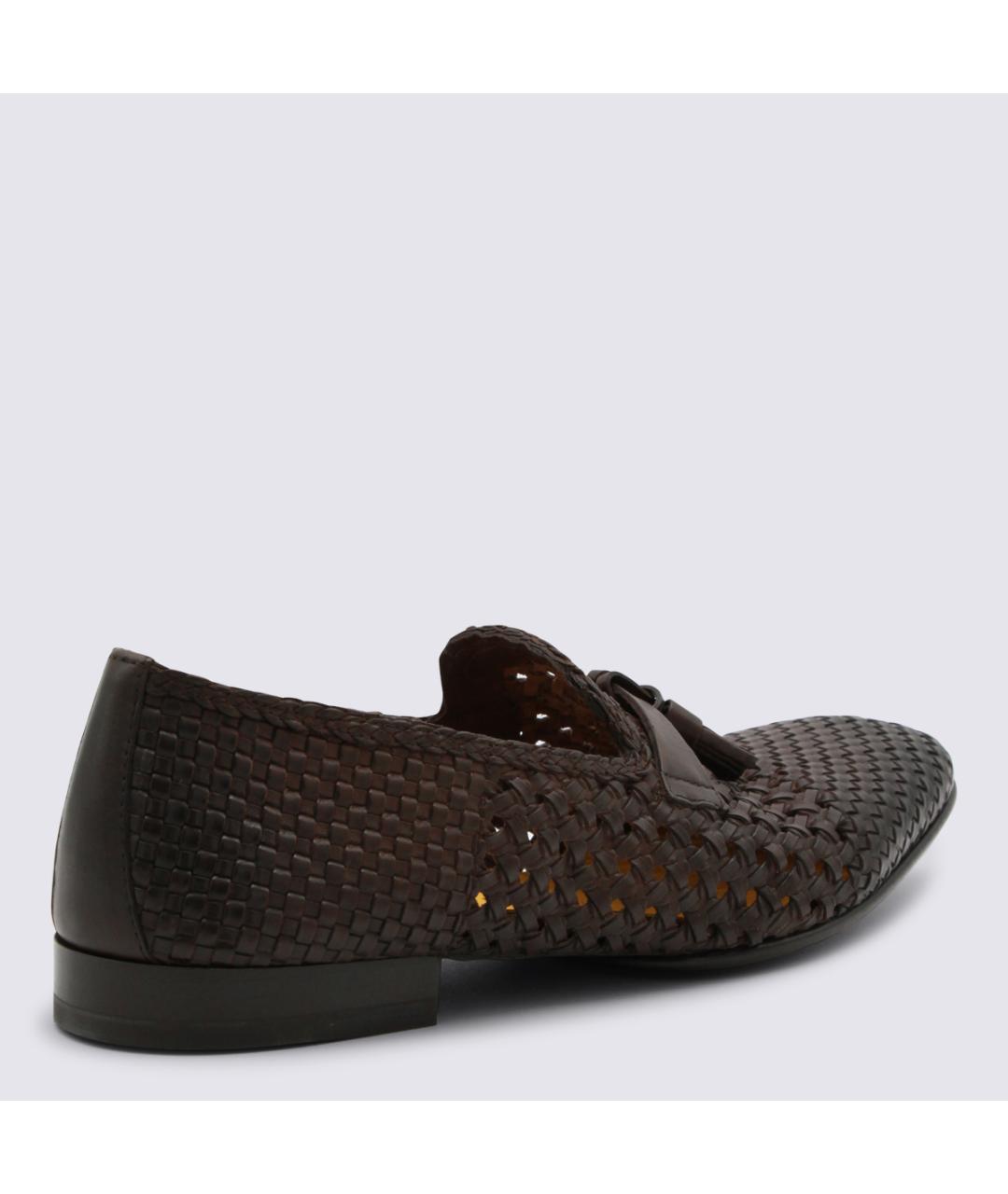 DOUCAL'S Коричневые кожаные лоферы, фото 3