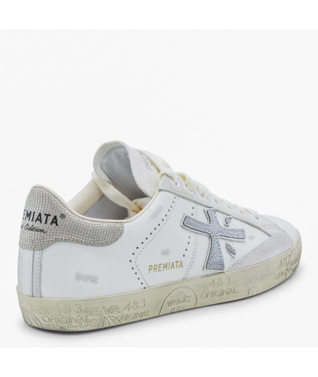 PREMIATA Белые кожаные кеды, фото 3