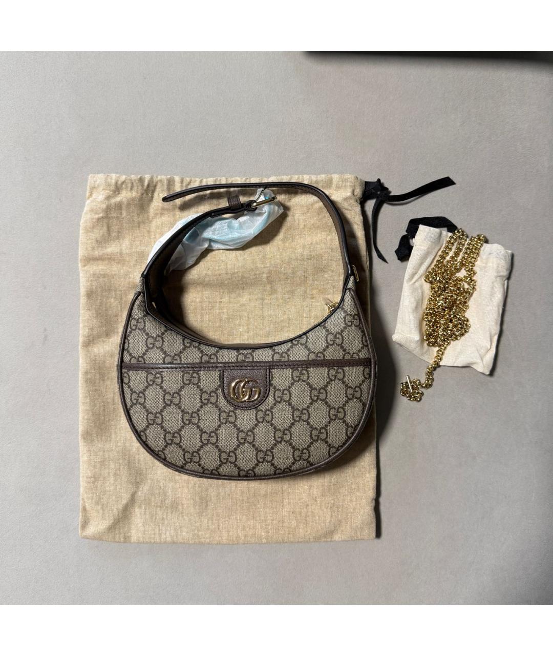 GUCCI Бежевая сумка с короткими ручками, фото 2