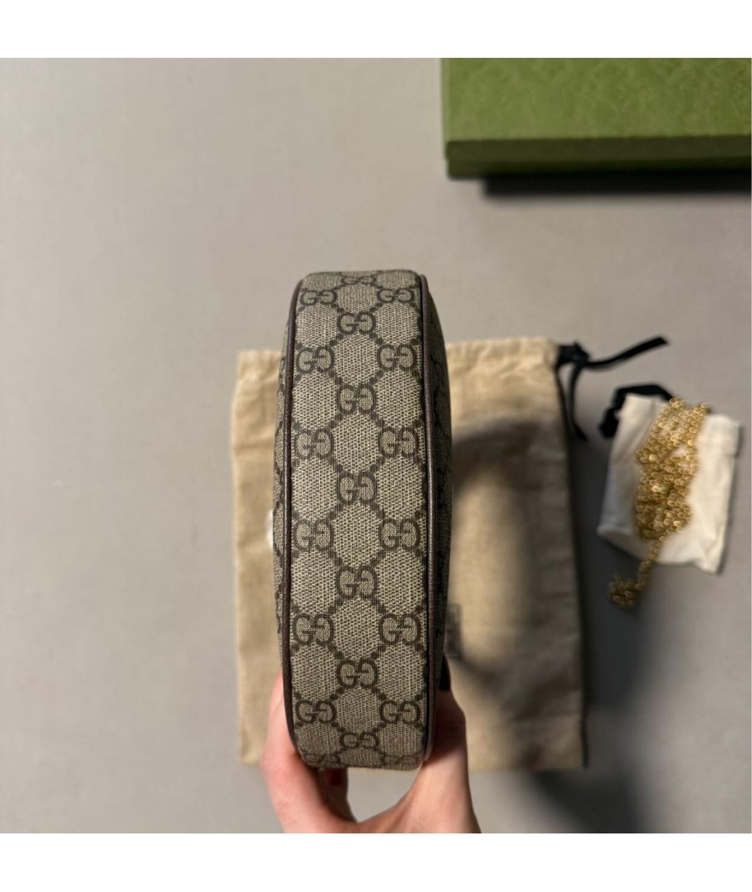 GUCCI Бежевая сумка с короткими ручками, фото 6