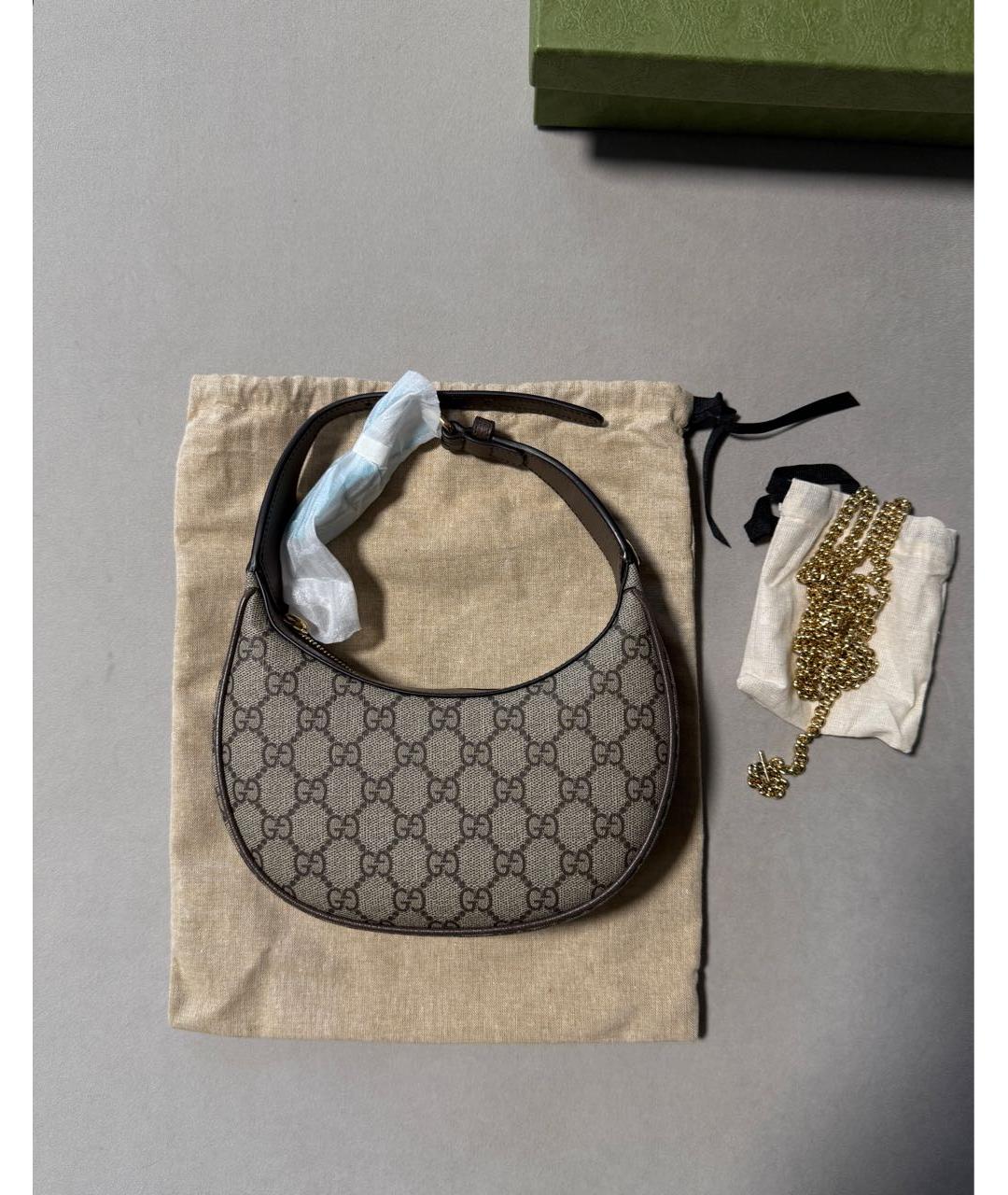 GUCCI Бежевая сумка с короткими ручками, фото 3