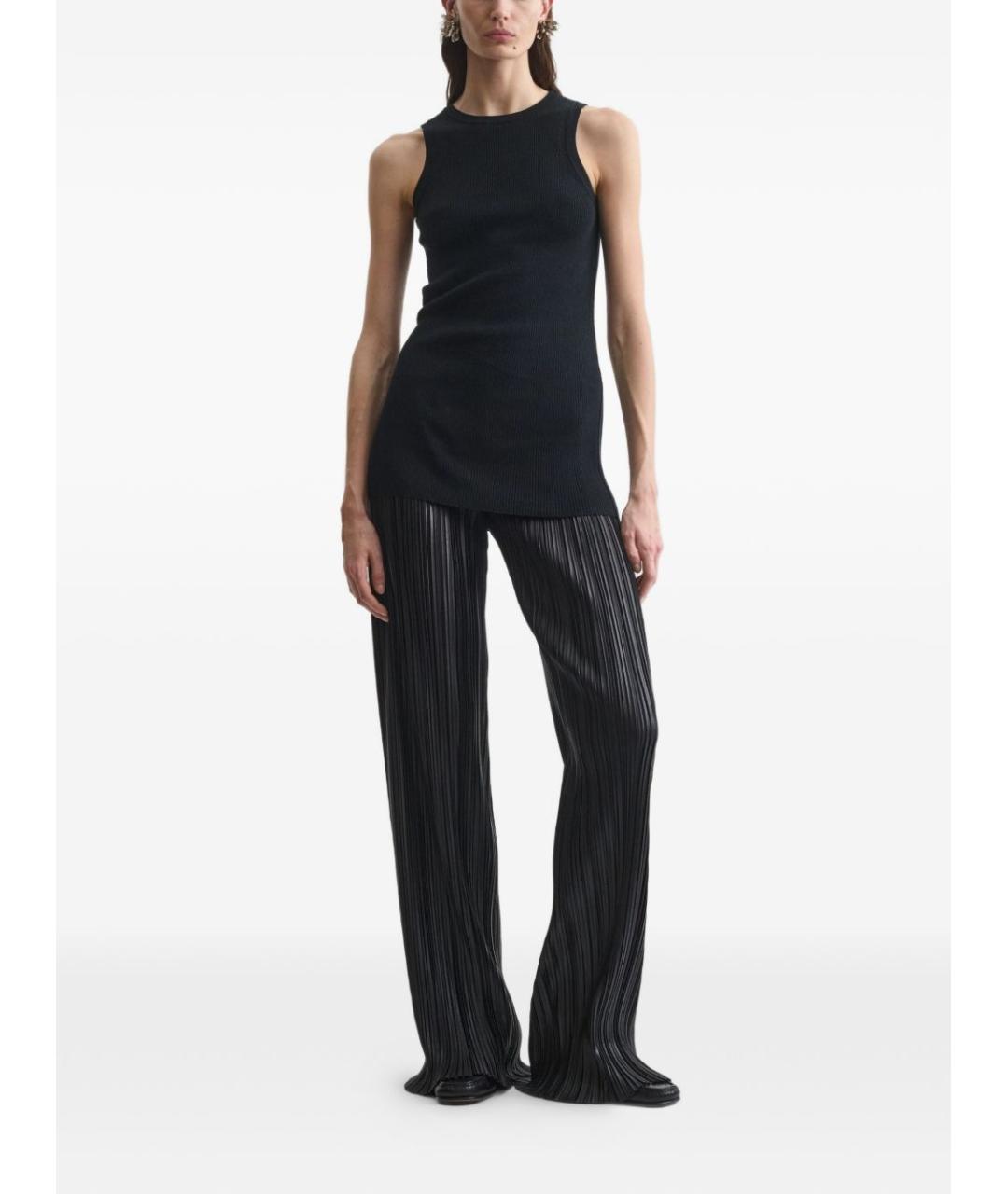 PHOEBE PHILO Черные прямые брюки, фото 2