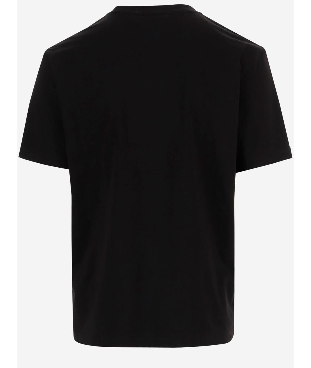 JUST CAVALLI Черная хлопковая футболка, фото 2
