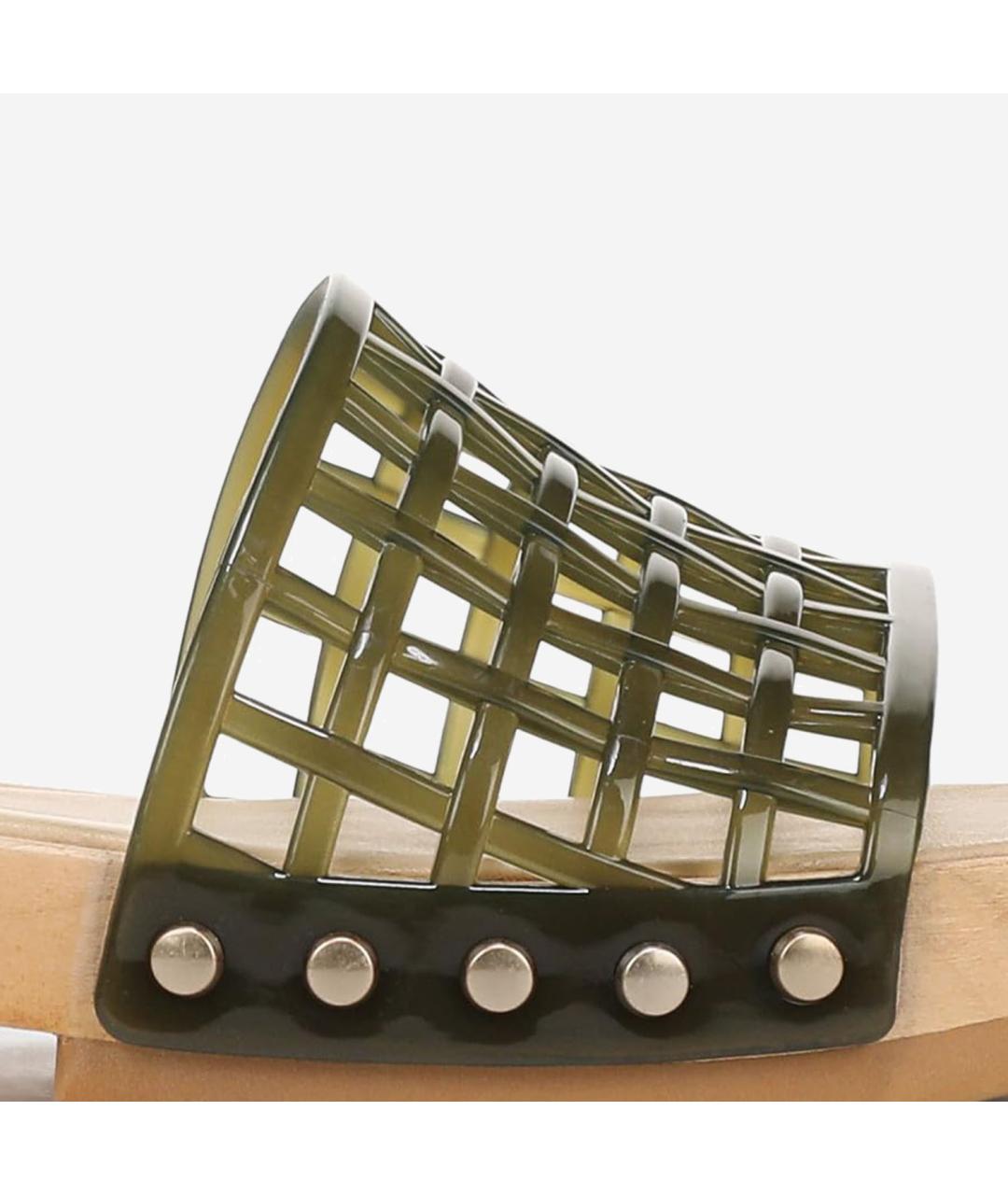 VINCE Зеленые босоножки, фото 5