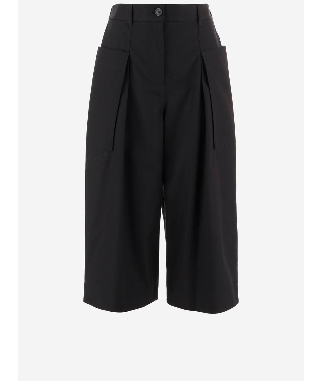 LOEWE Черные хлопковые шорты, фото 4