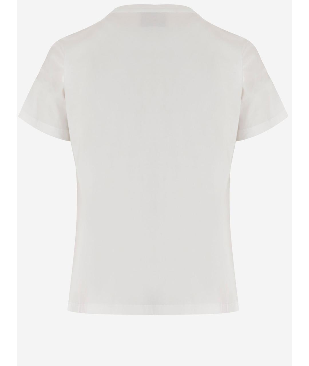 PINKO Белая хлопковая футболка, фото 2