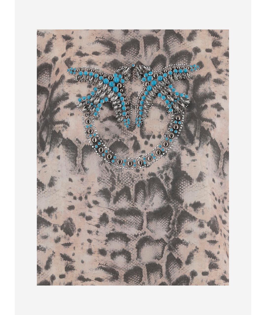 PINKO Мульти хлопковая футболка, фото 3