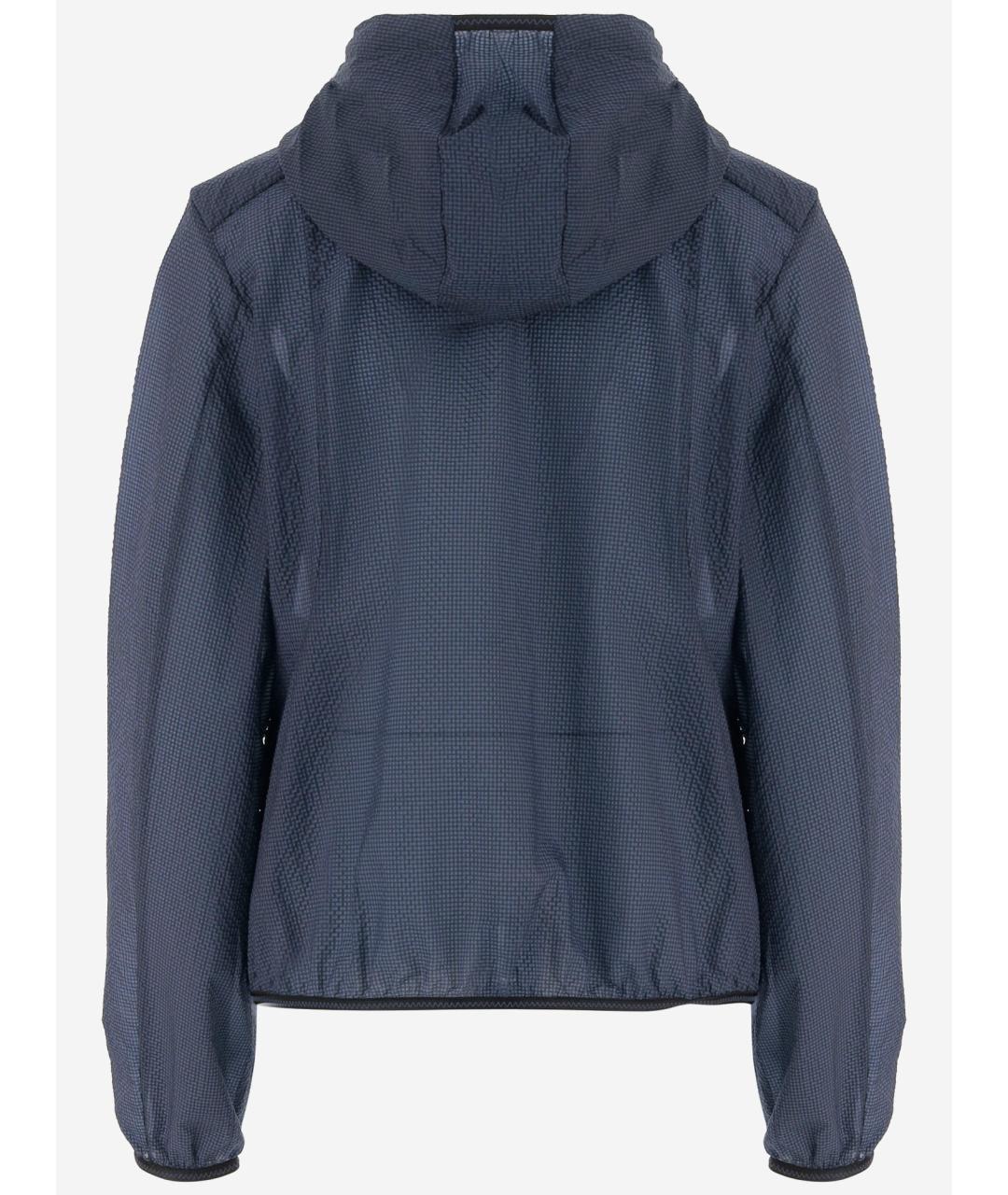 MONCLER Синяя полиэстеровая куртка, фото 2