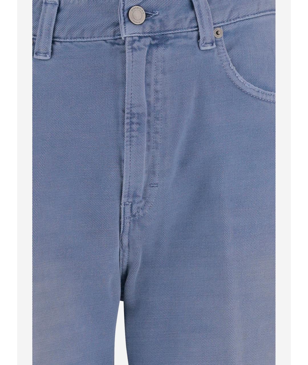 HAIKURE Синие хлопковые прямые джинсы, фото 3