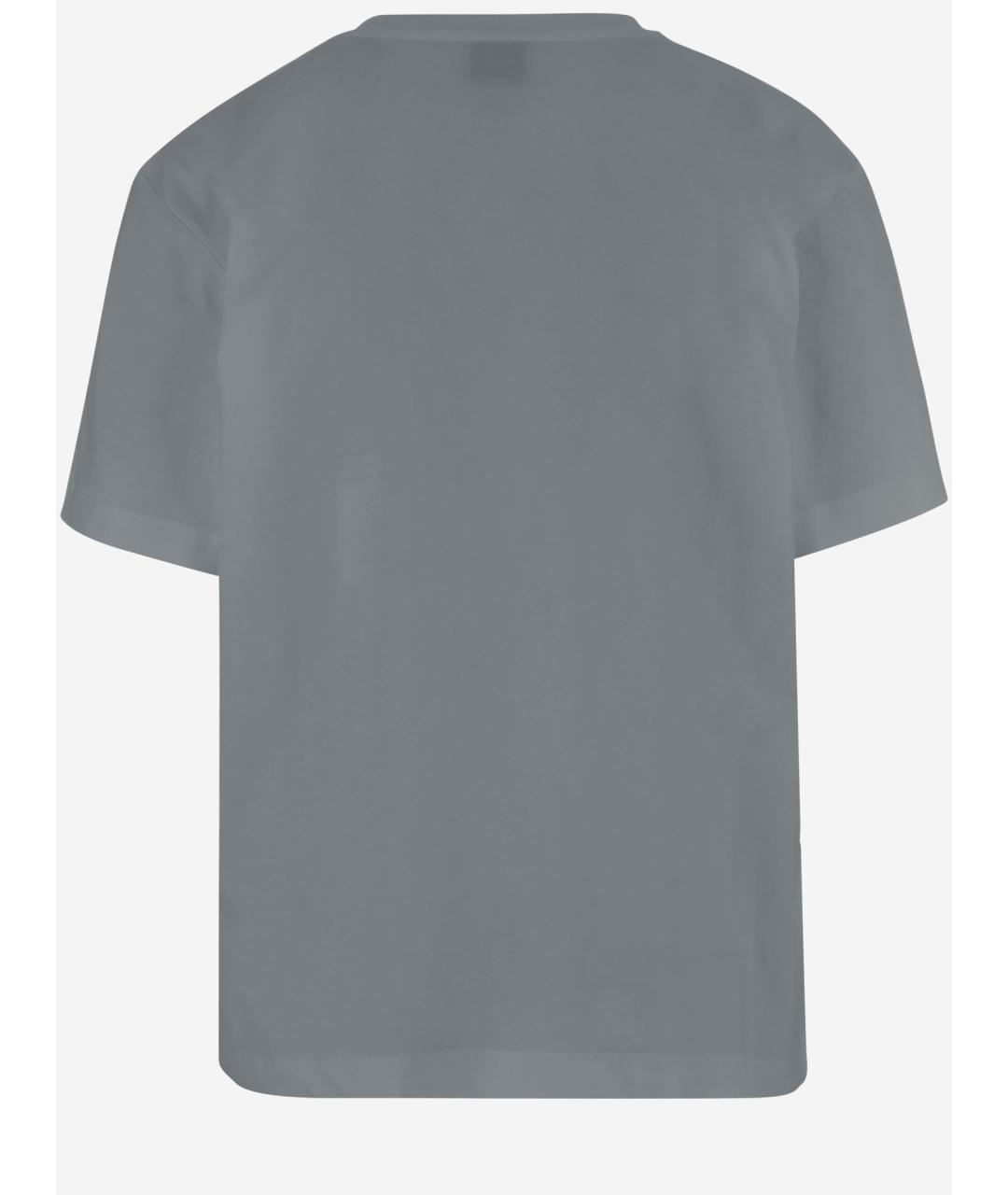 PINKO Серая хлопковая футболка, фото 2