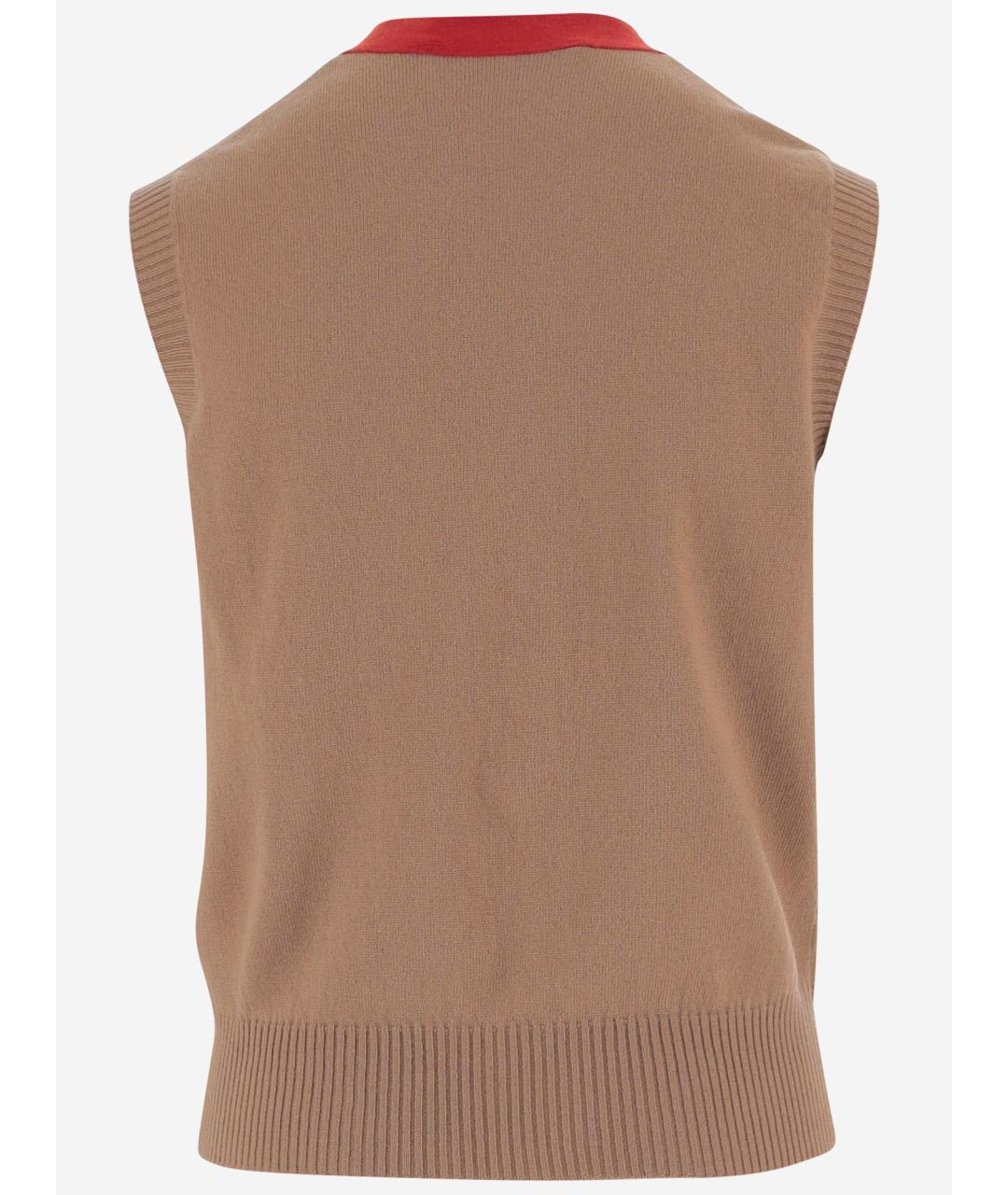 GUCCI Бежевая кашемировая жилетка, фото 2