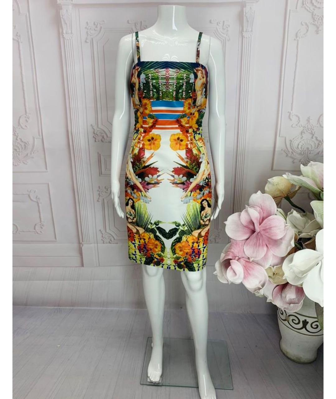 PINKO Мульти полиэстеровое коктейльное платье, фото 6