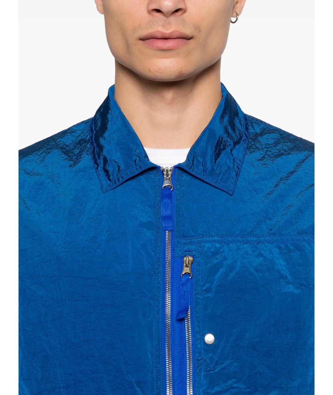 STONE ISLAND Синяя полиамидовая куртка, фото 3