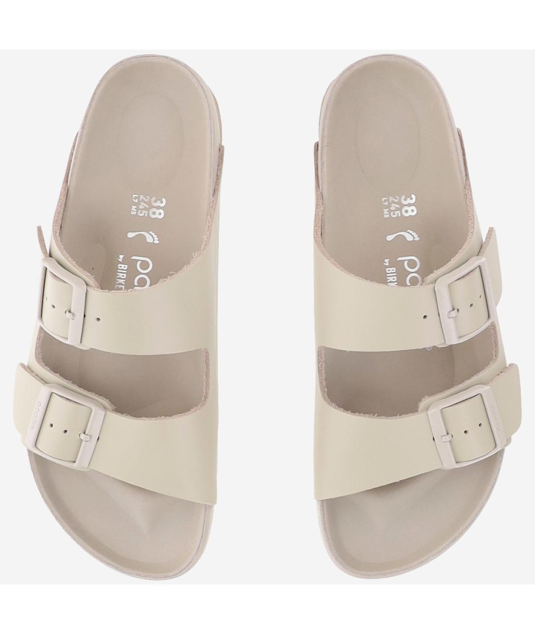 BIRKENSTOCK Бежевые замшевые сандалии, фото 2