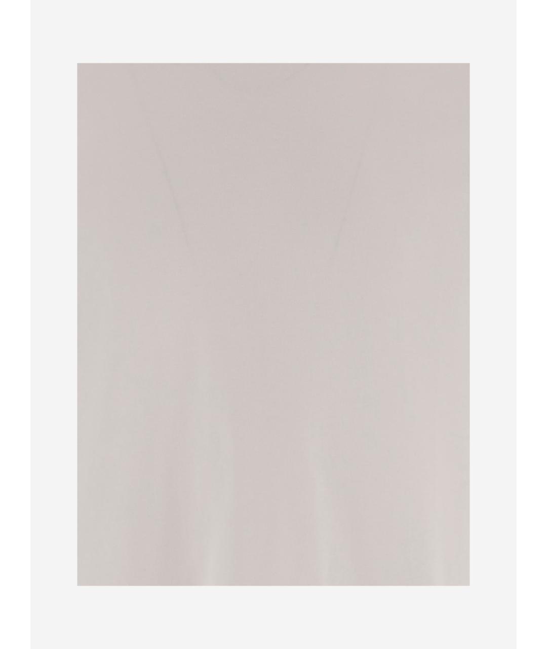 VINCE Белая хлопковая футболка, фото 3