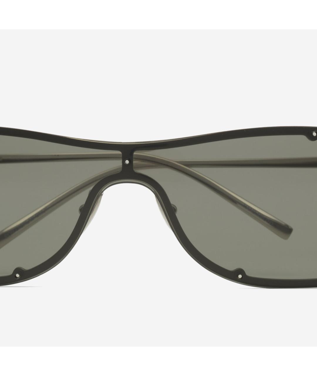 SAINT LAURENT Серебряные металлические солнцезащитные очки, фото 3