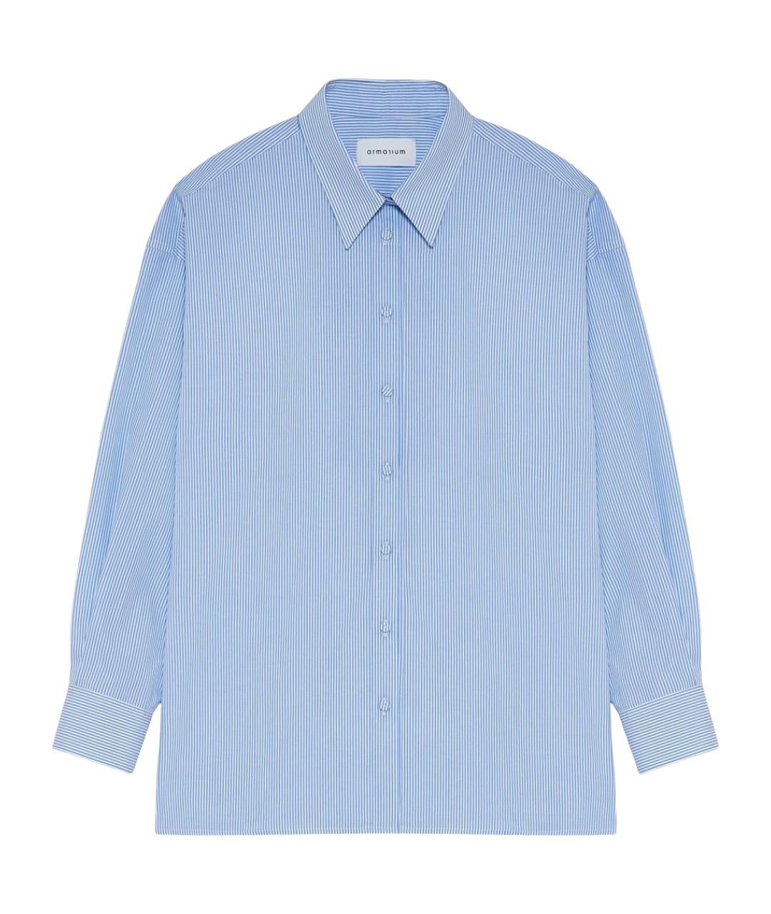ARMARIUM Синяя хлопковая рубашка, фото 1