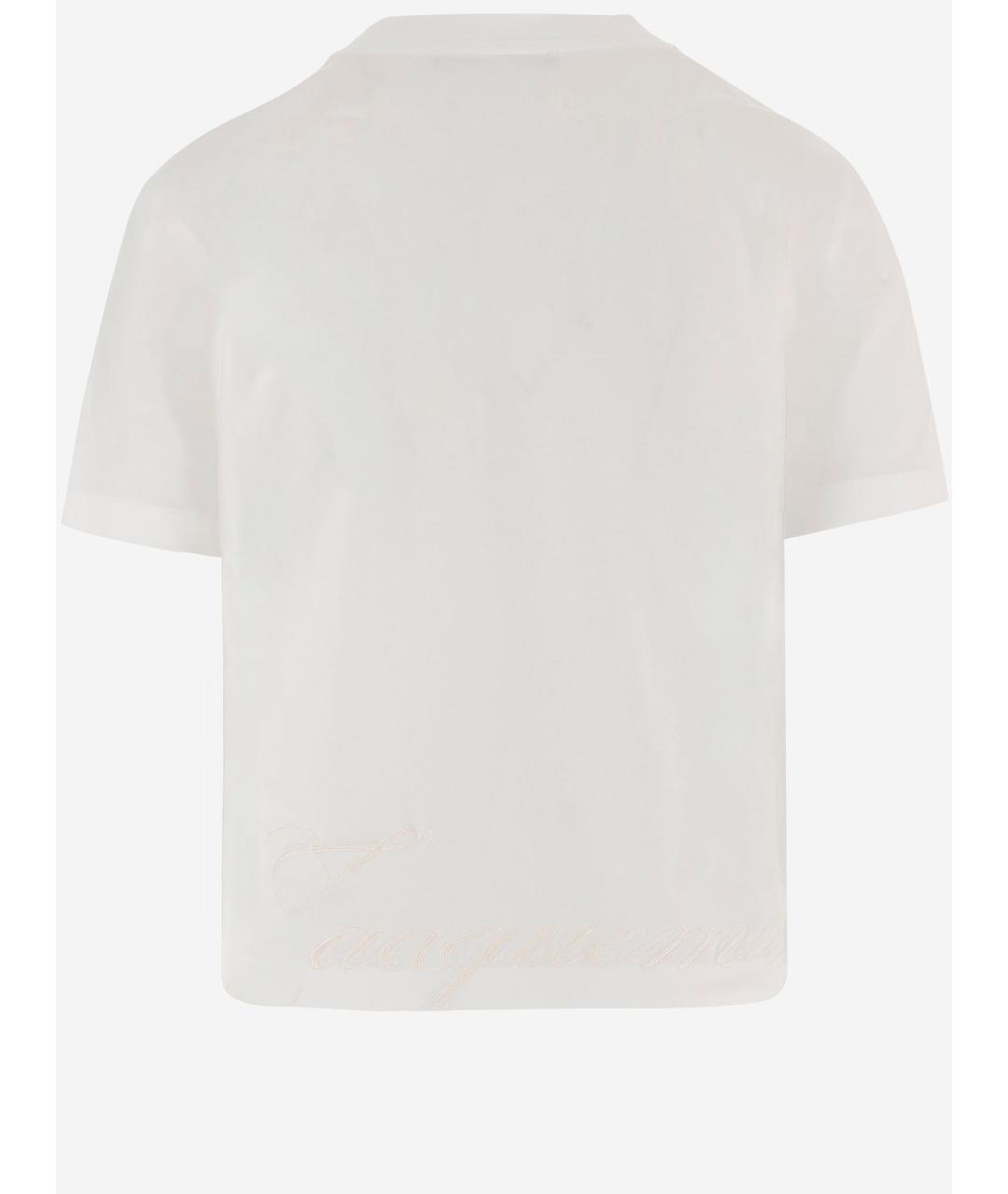 JACQUEMUS Белая хлопковая футболка, фото 2